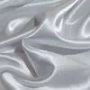 Tela de Satén de Cristal Blanco y Negro, 100% Poliéster, Brillante y con Buena Caída, Tela de Diseñador para Forro de Vestido Sedoso