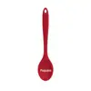Colher Integrada de Silicone Cuidadosamente Selecionada, Escumadeira de Silicone de Grau Alimentício para Cozinhar, Colher de Malha Fina para Cozinha, Colher para Misturar Salada