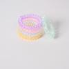 Cuerda de Teléfono de Cristal Transparente, Diadema para el Cabello, Goma Elástica de Colores de Moda, Diadema Elegante y Atractiva, Accesorio para el Cabello, Banda Elástica de Alta Elasticidad