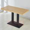 Mesa y silla de comida rápida sencillas al por mayor, silla de esquina de hierro, tienda de té con leche, restaurante, cantina, mesa y silla combinadas
