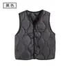 Chaleco Artefacto de Uniforme Escolar para Niños y Niñas Otoño e Invierno Relleno de Lana Completa Bebé Estudiante de Secundaria Chaleco de Plumas Ropa Interior