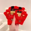 Guantes de dedo medio para niños otoño e invierno niños medio dedo cálidos lindos estudiantes de primaria escritura guantes de punto de doble propósito al por mayor