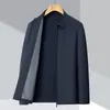 Chaqueta Ejecutiva de Marca para Hombre, Chaqueta de una Sola Capa de Seda Helada con Protección Solar, Ropa Ligera con Protección Solar para Padres de Mediana Edad