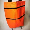Venta directa de fábrica bolsa de almacenamiento plegable para exteriores portátil pequeña bolsa de compras plegable para comprar comestibles bolsa de tela Oxford alta capacidad de carga