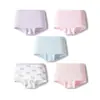 Balabala Ropa Interior de Algodón Tipo a Calzoncillos tipo boxer para Niñas para Bebés y Niños Mayores, Calzones de Cuatro Esquinas, Paquete de Cinco, Estilo Delgado de Verano