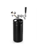 Barril de Cerveza Artesanal 5L/8L/10L Metálico Portátil Barril Dispensador para Exteriores Barril de Segunda Fermentación Conservador de Presión Mini para Homebrew