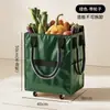 Bolsa de Compras com Carrinho Dobrável Armazenamento Bolsa de Mão com Rodas Bolsa de Viagem ao Ar Livre Grande Capacidade Bolsa de Armazenamento para Camping