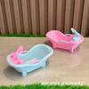 Silla de Comedor de 12 cm Muñeca de 3.5 Pulgadas Bañera para Bebé Juego de Agua Bañera Lámpara de Mesa Carrito Accesorios de Juguete para Casa de Juego
