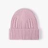 Gorro de Tricô Torcido para Mulheres, Outono e Inverno, Sem Aba, Para Uso Externo, Quente, Protege as Orelhas, Espesso, Casual, Versátil, Simples, Chapéu de Lã Masculino