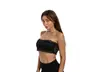 Moda feminina sem costura tomara-que-caia macio anti-orvalho alta elasticidade renda com forro interno wrap invisível no peito Europeu e Americano