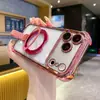 Adecuado para funda de teléfono móvil Iphone18Pro, Carcasa blanda 16 con soporte anticaída de airbag en las cuatro esquinas electroplateado para Apple 17Promax