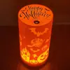 Nuevos accesorios y decoraciones electrónicas de velas de Halloween transfronterizas, luces nocturnas del festival de fantasmas, arreglos de escenas, luces de ambiente de Halloween