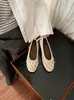 Zapatos planos de punta fina para mujer 2026 lunares lazo parte superior esmerilada suave suela suave cómodos versátiles antideslizantes zapatos para commuting