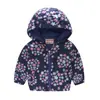 Chaqueta para niños y niñas, primavera y otoño, gorro fino, camisa con cremallera de moda bonita para bebés, abrigo para niños