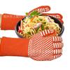 Amazon novo multicolorido alta temperatura 800 graus retardante de chamas resistente ao calor à prova de fogo luvas de aramida de silicone micro-ondas churrasco