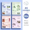 Cuaderno Cuadrado Partner B5 con Cubierta de Alta Calidad, Estilo Estético Xiaohongshu, Cuaderno Grueso Fresco A5 para Estudiantes y Oficina al por Mayor