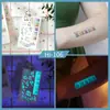 Ruikalong Novo Azul Luminoso Tatuagem Adesivo Deve Ajudar Borboleta À Prova D' Água Festival de Música Boate Sílaba Elétrica Atacado