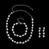 Collar de Perlas de Moda Popular Transfronterizo para Mujer, Joyería de Novia, Pendientes, Accesorios de Cadena para Clavícula de Lujo de Gama Alta de Nicho
