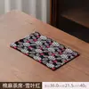 Esterilla de Té Zen Estilo Chino, Esterilla Pequeña de Satén para Té, Esterilla Impermeable de Gama Alta para el Hogar, Esterilla de Secado de Doble Cara para Preparación de Té, Esterilla de Mantel