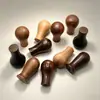 Mango de madera de pata de pollo, mango de madera maciza, mango de cafetera, mango de tapa de olla, tirador de mueble, tirador vintage de alta gama