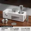 Dispensador de polvo, pisón de café, juego de tres piezas, soporte para pisón de máquina de café, martillo pisón, herramienta de almacenamiento