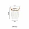 Cesta de Pão Redonda Retrô Estilo Europeu, Cesta de Armazenamento Tecida de Arame de Ferro para Lanches, Itens Diversos e Vegetais