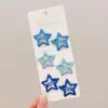 Pinzas para el pelo de niños que no dañan el pelo, lindas pinzas BB de estrella de cinco puntas para niñas, pasadores para flequillos y patillas, accesorios para el pelo de bebé