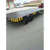 Remolque de plataforma para transporte de carga, remolque de transporte de carga industrial, camión de plataforma con dirección en las cuatro ruedas