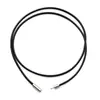 2.0 Cordão Colar Fivela Criptografada Cordão Colar Fio de Cera Coreano Cordão de Couro Preto Cordão para Pingente Cordão de Couro Encerado Acessórios de Joalheria DIY