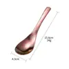 Colher de Titânio Puro, Colher de Sopa em Liga de Titânio Cristal de Gelo, Utensílio de Mesa Conveniente para Acampamento ao Ar Livre e Piquenique, Colher de Refeição Doméstica