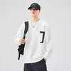 Sudadera de Diseño de Punto Versátil de Moda Retro Nueva 2024 Cuello Redondo Manga Larga Holgada Versátil Casual