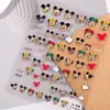 Lindas Pegatinas para Uñas de Mickey Mouse 5D en Relieve Dibujos Animados Mickey y Minnie Pegatinas para Uñas Accesorios Estilo Ca