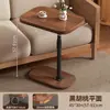 Mesa lateral para sofá para uso doméstico, móvil y ajustable, diseño simple para sala de estar y balcón, mesa de café pequeña de lujo ligero, mesita de noche para dormitorio