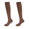 Calcetines de Compresión, Calcetines Transpirables para Adultos, Calcetines Deportivos Largos de Color Sólido, Stock Listo del Fabricante al por Mayor, Más Vendidos en Verano