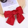 Grampo de Cabelo Estilo Coreano Celebridade da Internet Estilo Elegante Cetim Grande Laço Topo Presilha Presilha Traseira Presilha de Primavera Princesa de Fuga para Mulheres