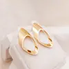 Pendientes Tohm Exquisito Empaque Gota de Agua Dorada Forma de Cono para Mujer, Hipoalergénicos, Estilo Minimalista, Pendientes Franceses Versátiles