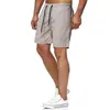 Comércio exterior transfronteiriço 2024 calças masculinas da moda casuais de cor sólida calças de praia shorts esportivos de fitness masculinos dez cores