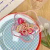 Anel de Cabelo de Polegar Infantil Fofo Macaron Alta Elasticidade Anel de Toalha Trançado Cor Doce Menina Acessórios de Cabelo