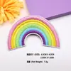 Novos Patches de Bordado com Adesivo Hot Melt Arco-Íris do Fabricante, Patches Sem Costura para Decoração de Roupas e Chapéus, Patches Premium DIY