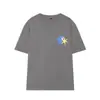 Ropa de Mujer Transfronteriza al por Mayor 2026 Nueva Colección Primavera Estilo Europeo y Americano Moda Versátil Camiseta Estampada con Efecto Lavado