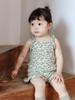 Acorn Roupa Infantil Conjunto para Meninas Coleção de Verão 2026 Roupa de Verão para Meninas Algodão Puro Doce Conjunto Infantil Roupas para Meninas