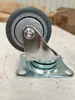 Rodízios para Carrinho de Mão de 4 polegadas 5 polegadas Rodas Giratórias para Carrinho Plano Trailer Rodas com Freio Fixo Rodas Resistentes ao Desgaste