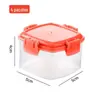 Quatro Conjuntos de Caixas de Temperos, Frascos Transparentes para Molho, Frascos para Condimentos, Potes Dispensadores de Temperos para Cozinha, Frascos para Espremer Molho