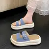 Sandalias Casuales de Moda Nuevas Primavera/Verano 2026 Versátiles de Suela Gruesa Cómodas Zapatos para Mujer para Comercio Transfronterizo