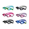 Gafas de natación planas transfronterizas personalizadas impermeables antivaho de alta definición para adultos de silicona para entrenamiento profesional