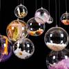 Bola transparente oca acrílica 5-12cm bola de plástico decorativa bola de abertura e fechamento PS bola de Natal bola acrílica atacado