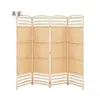 Biombo Plegable Tejido Bambú Tejido Hecho a Mano Divisor de Sala de Estar Biombo Plegable de Entrada Interior Estilo Antiguo Pantalla Móvil Libremente No