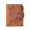 Carteira Retrô Feminina Transfronteiriça Nova Bolsa para Vários Cartões Bolsa para Identidade Bolsa para Armazenamento de Cartões Carteira Curta de Alta Qualidade Clipe Feminino