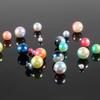 4-10mm Perlas Redondas Fantasía ABS Imitación Perla No Porosas Cuentas Sueltas Cuentas en Hilo Accesorios Decorativos Hechos a Mano DIY Accesorios Decorativos