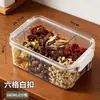 Potes de Armazenamento Transparentes para Cozinha Mais Vendidos, Potes Selados, Caixas de Armazenamento para Frutas Secas e Chá de Flores, Caixas de Armazenamento Seladas à Prova de Umidade para Grãos e Especiarias